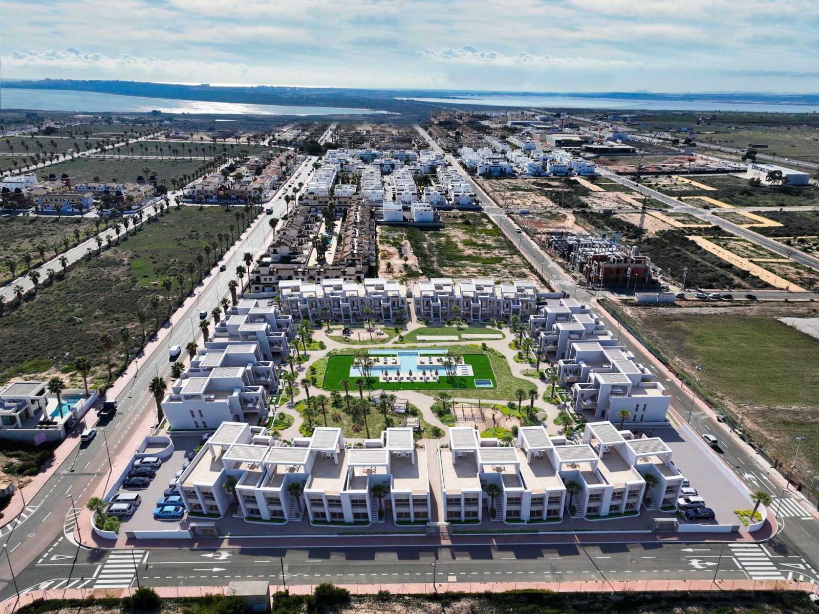 Nowoczesne bungalowy, prywatne ogrody i basen, Ciudad Quesada