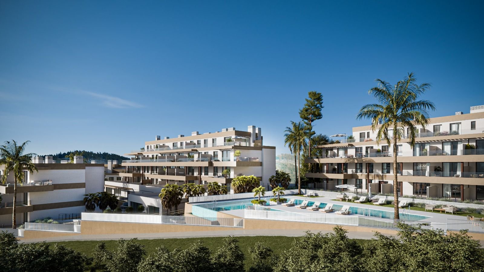 Nowoczesne apartamenty z widokiem na morze, 3 km od plaży, Mijas