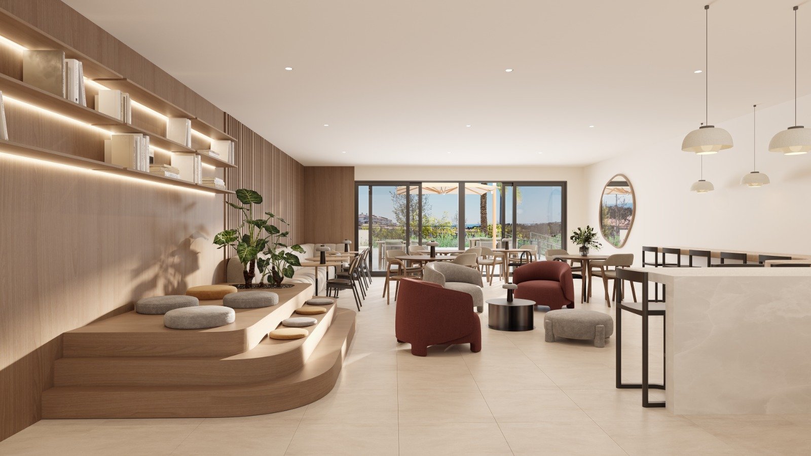 Luksusowe apartamenty z widokiem na morze, basenem i siłownią, Mijas