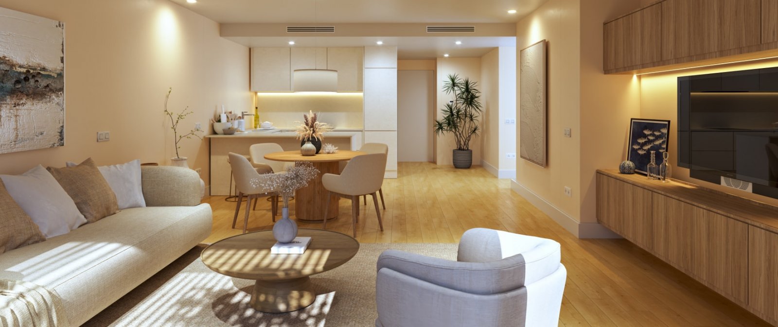 Luksusowy apartament z dużym tarasem nad morzem i polem golfowym w Palma de Mallorca