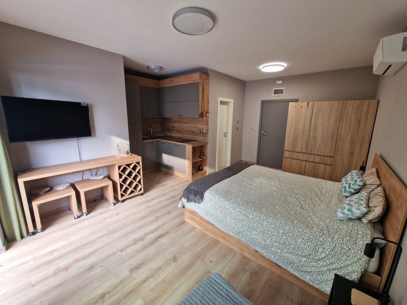 W pełni umeblowane studio z pięknym widokiem na morze i basen w nowym luksusowym kompleksie – Open Sea Residence, Byala, Bułgaria