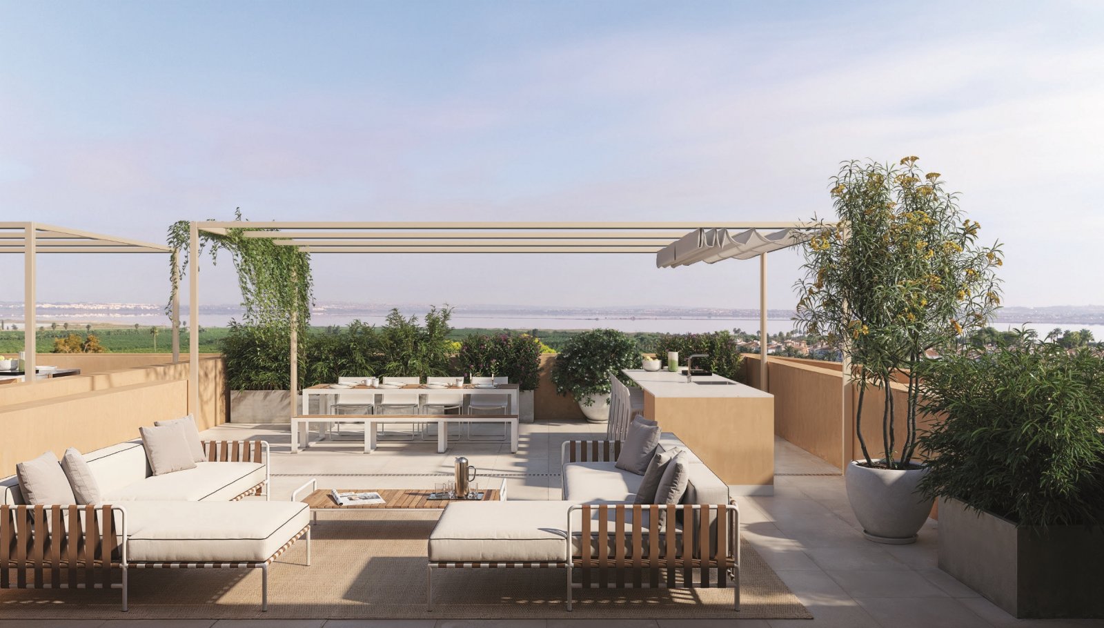 Nowoczesne bungalowy, prywatne ogrody i basen, Torrevieja