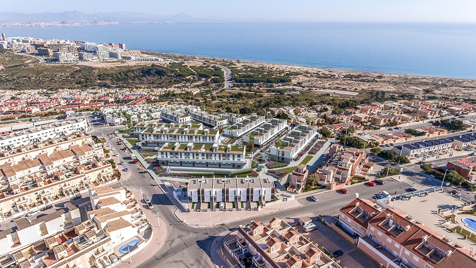 Exklusive Wohnungen mit Terrasse 1 km vom Meer entfernt, Alicante