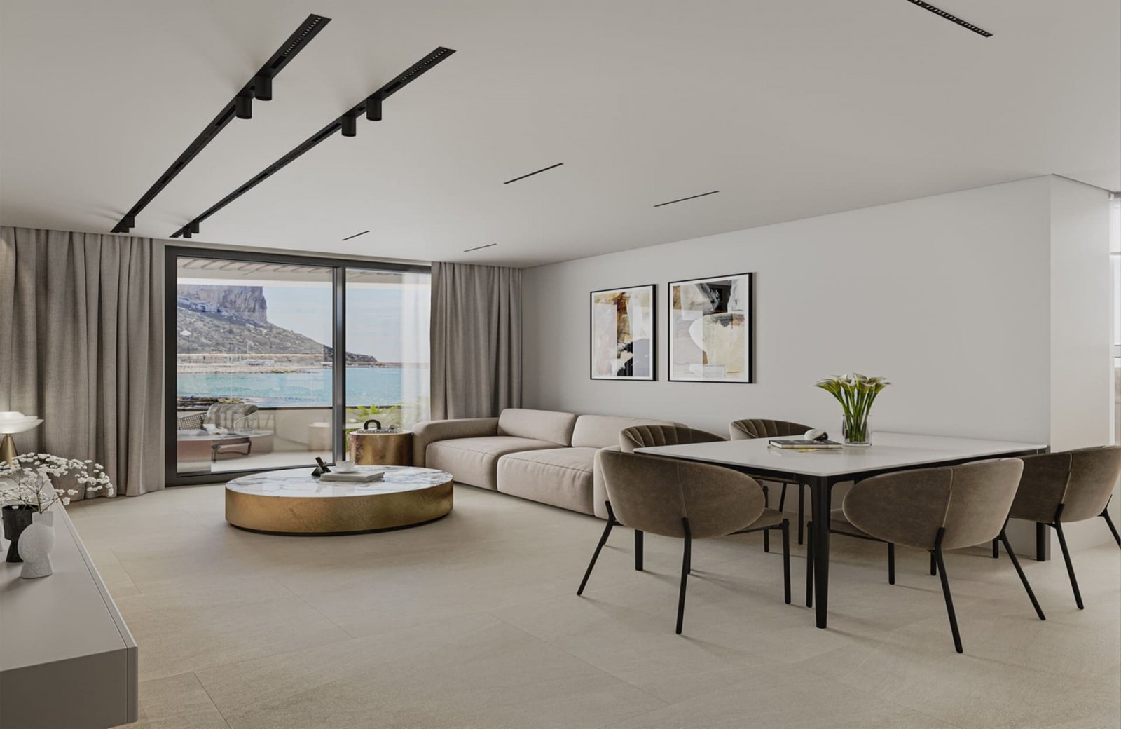 Ekskluzywne apartamenty, 100 m od morza z basenem i tarasami, Calpe