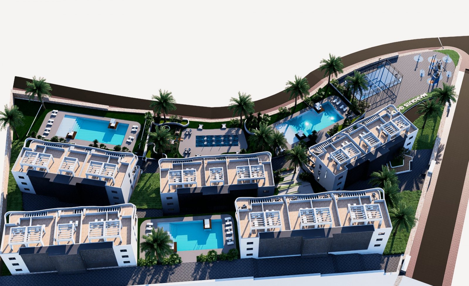 Moderne Residenz mit Meerblick und Nähe zum Golf, Finestrat