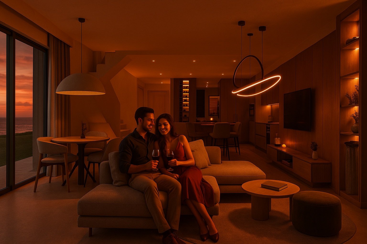 Ekskluzywne kamienice z widokiem na morze, 3 km od wybrzeża, Mijas