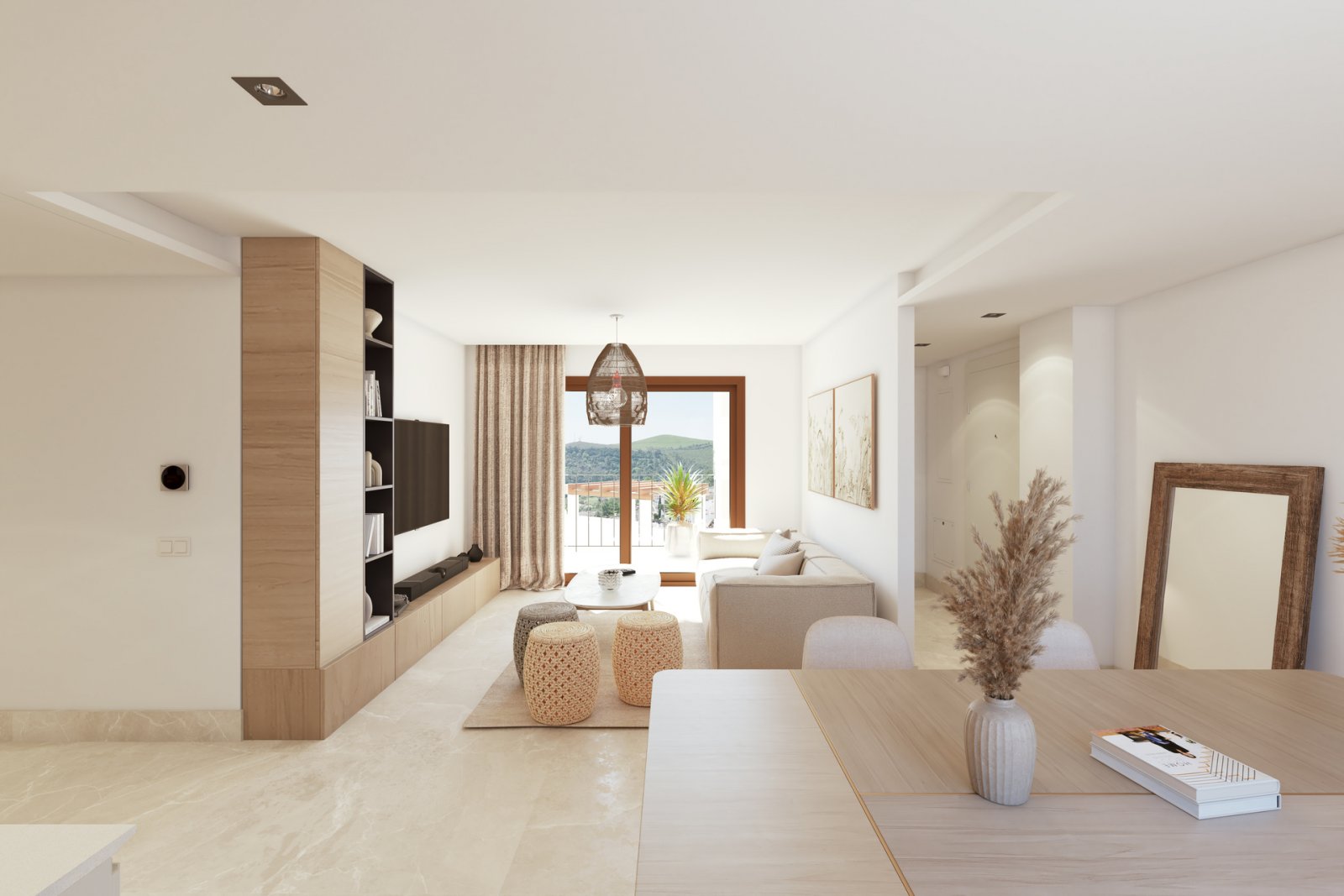 Stylowy apartament z tarasem i widokiem na okolicę Benahavís