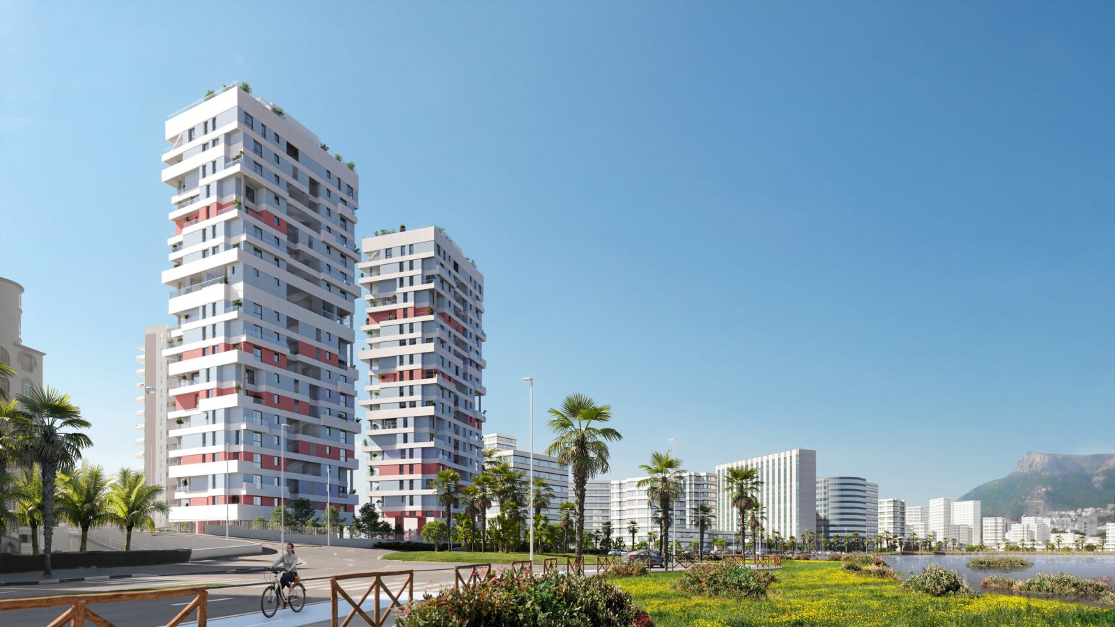 Moderne Apartments und Penthäuser, 100 m vom Meer entfernt, Calpe
