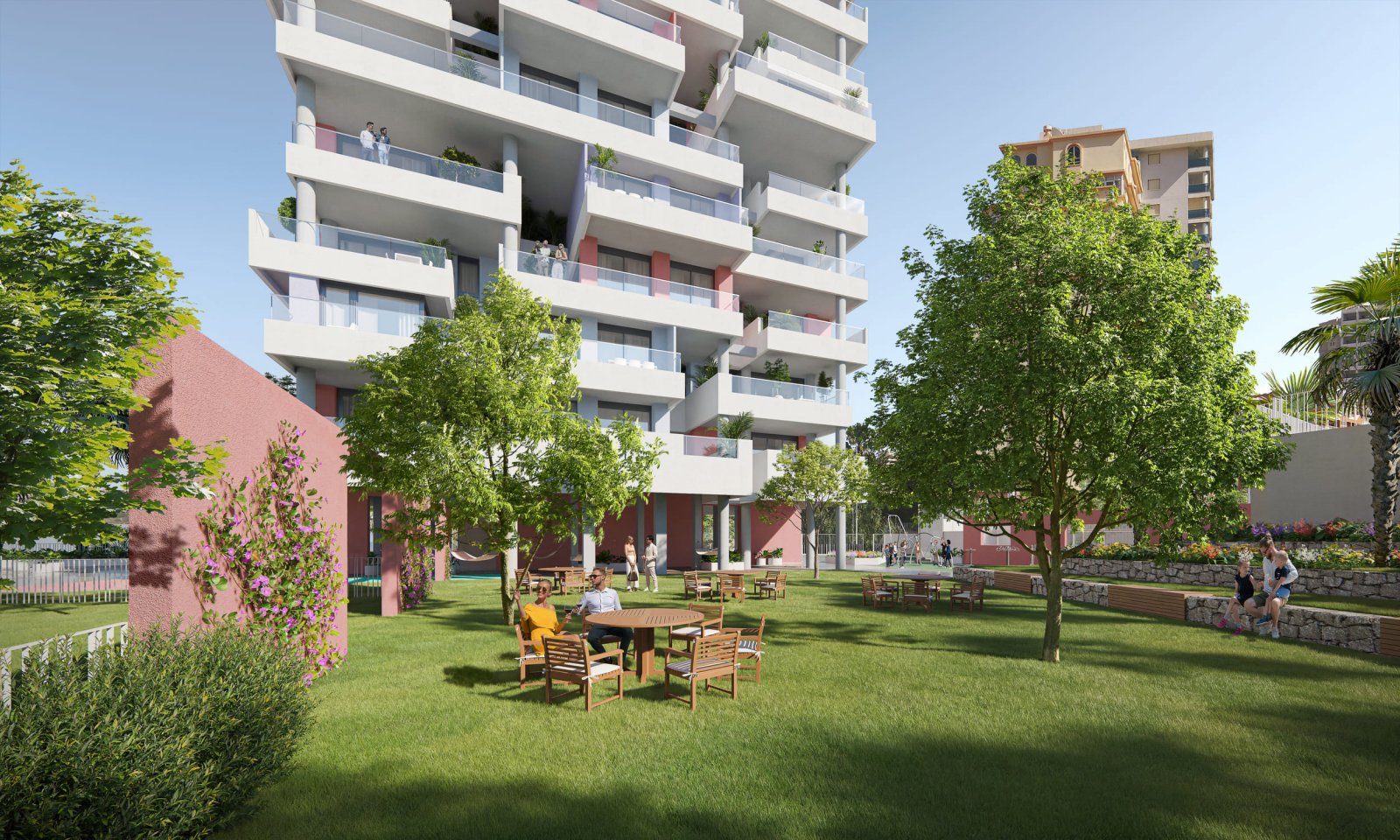 Moderne Apartments und Penthäuser, 100 m vom Meer entfernt, Calpe