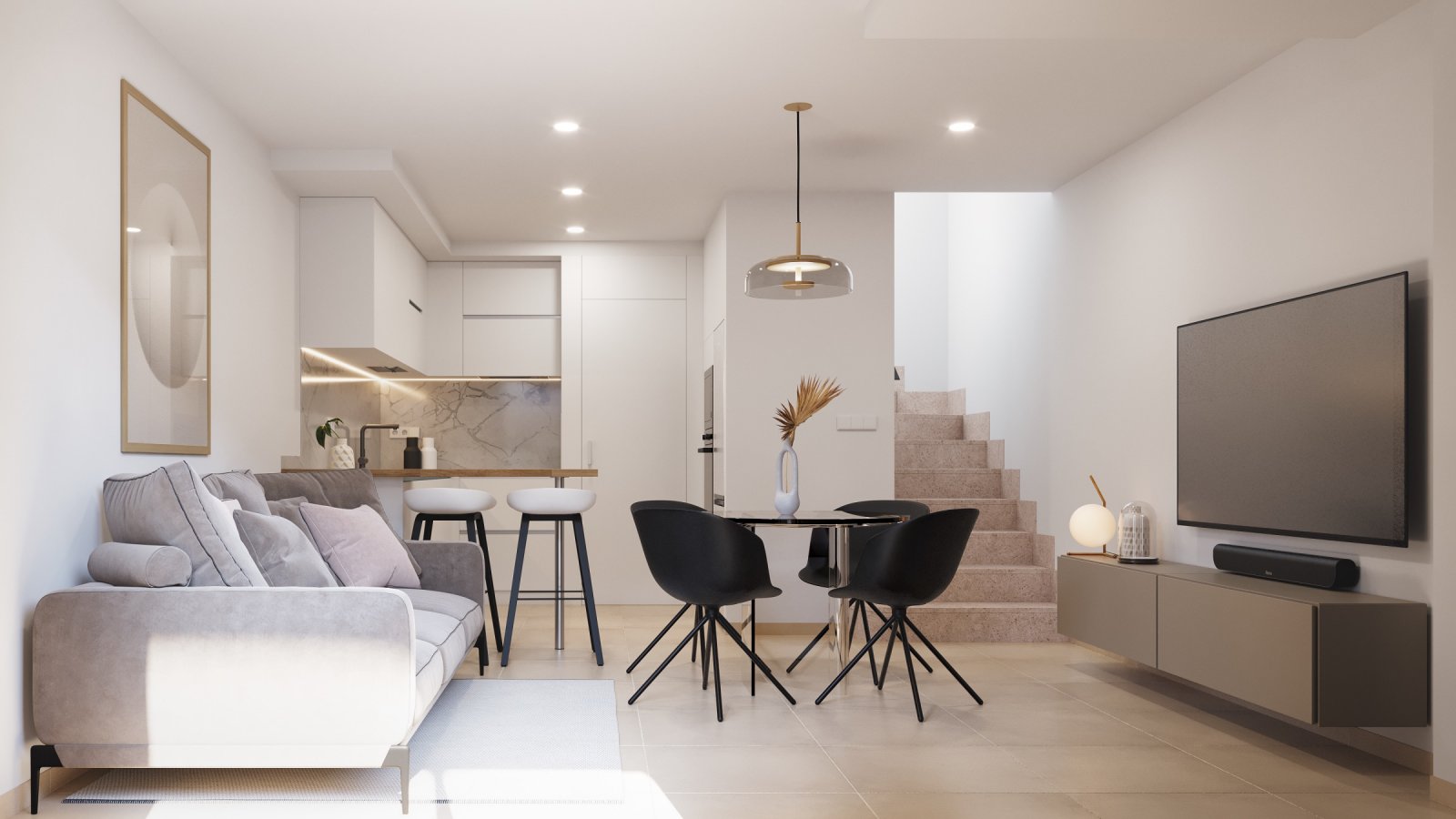 Ekskluzywne domy szeregowe, 4 km od morza i ze wspólnym basenem, Torre-Pacheco