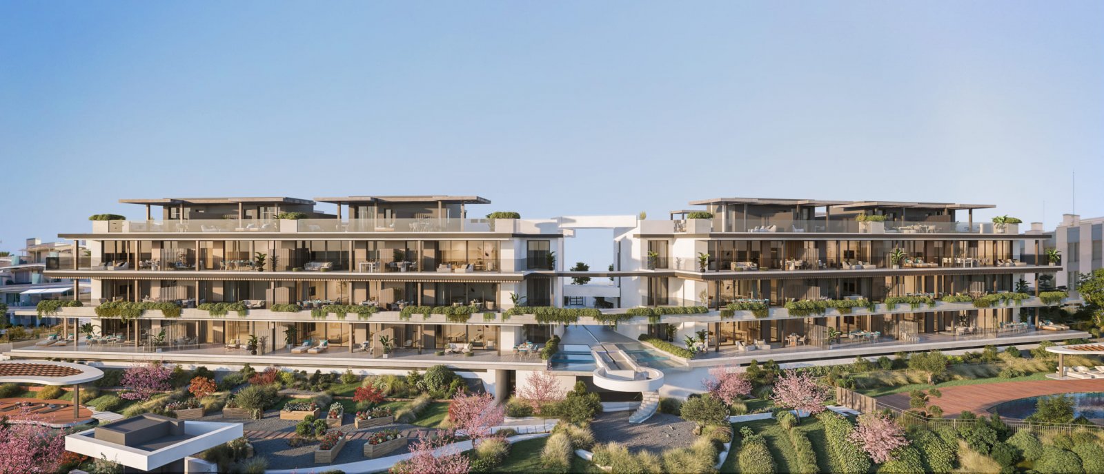 Ekskluzywne apartamenty z widokiem na morze, 2 km od plaży, Estepona