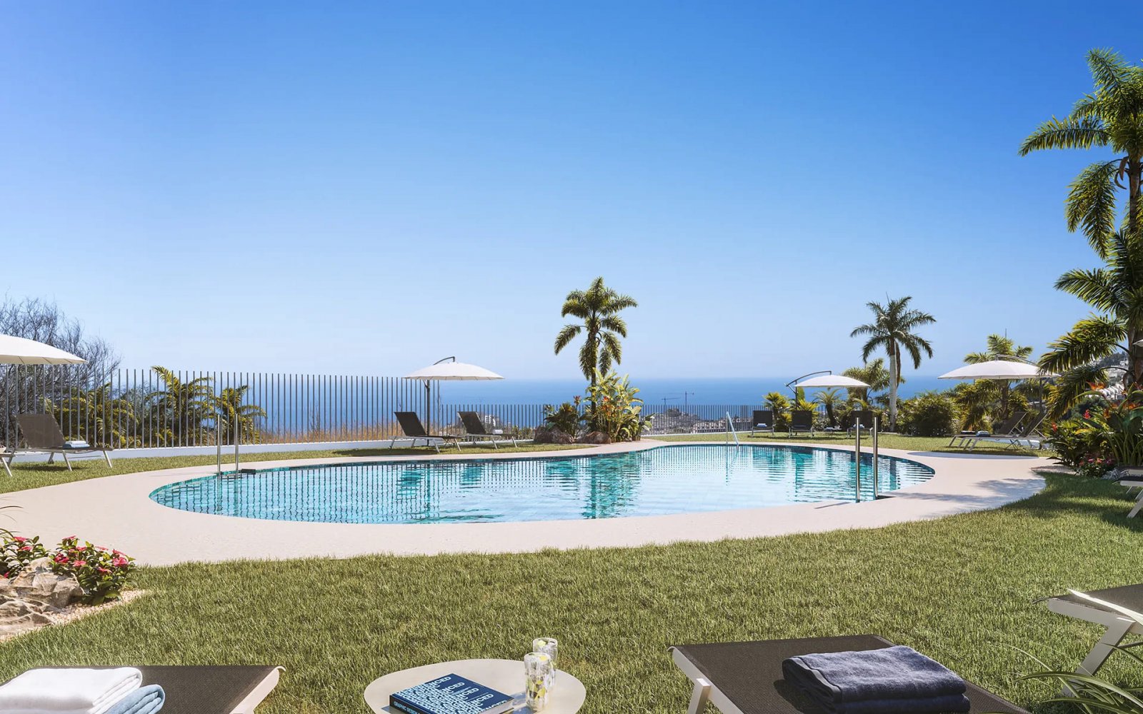 Ekskluzywne apartamenty z widokiem na morze, Benalmádena