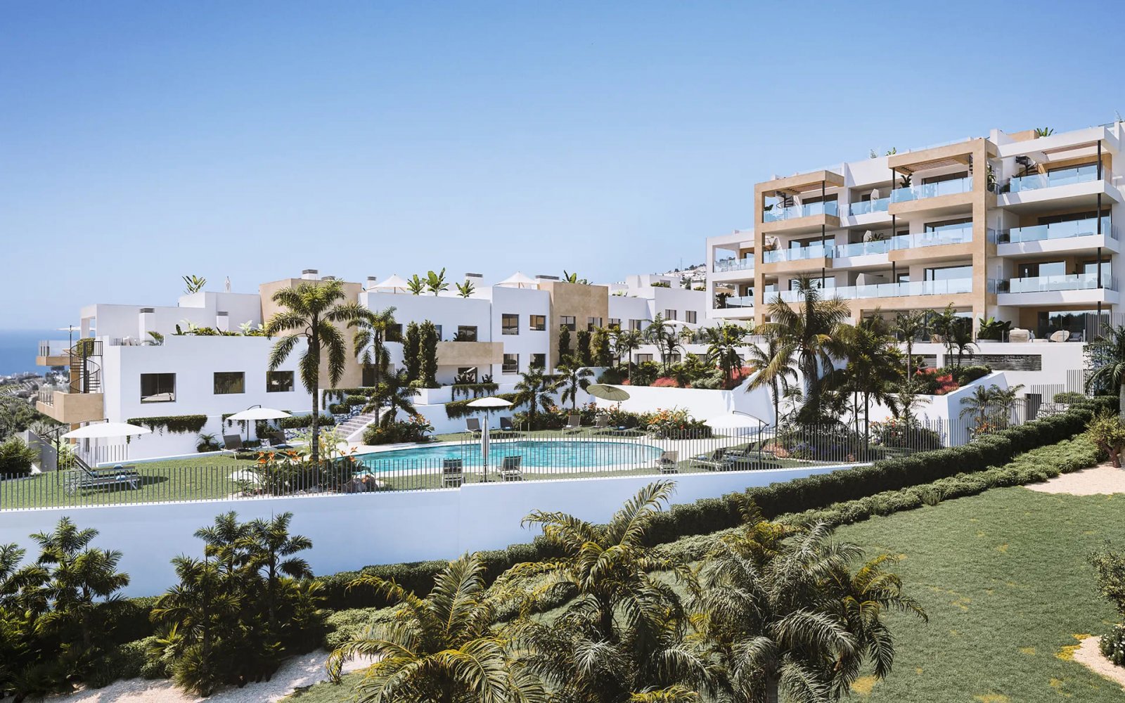 Ekskluzywne apartamenty z widokiem na morze, Benalmádena