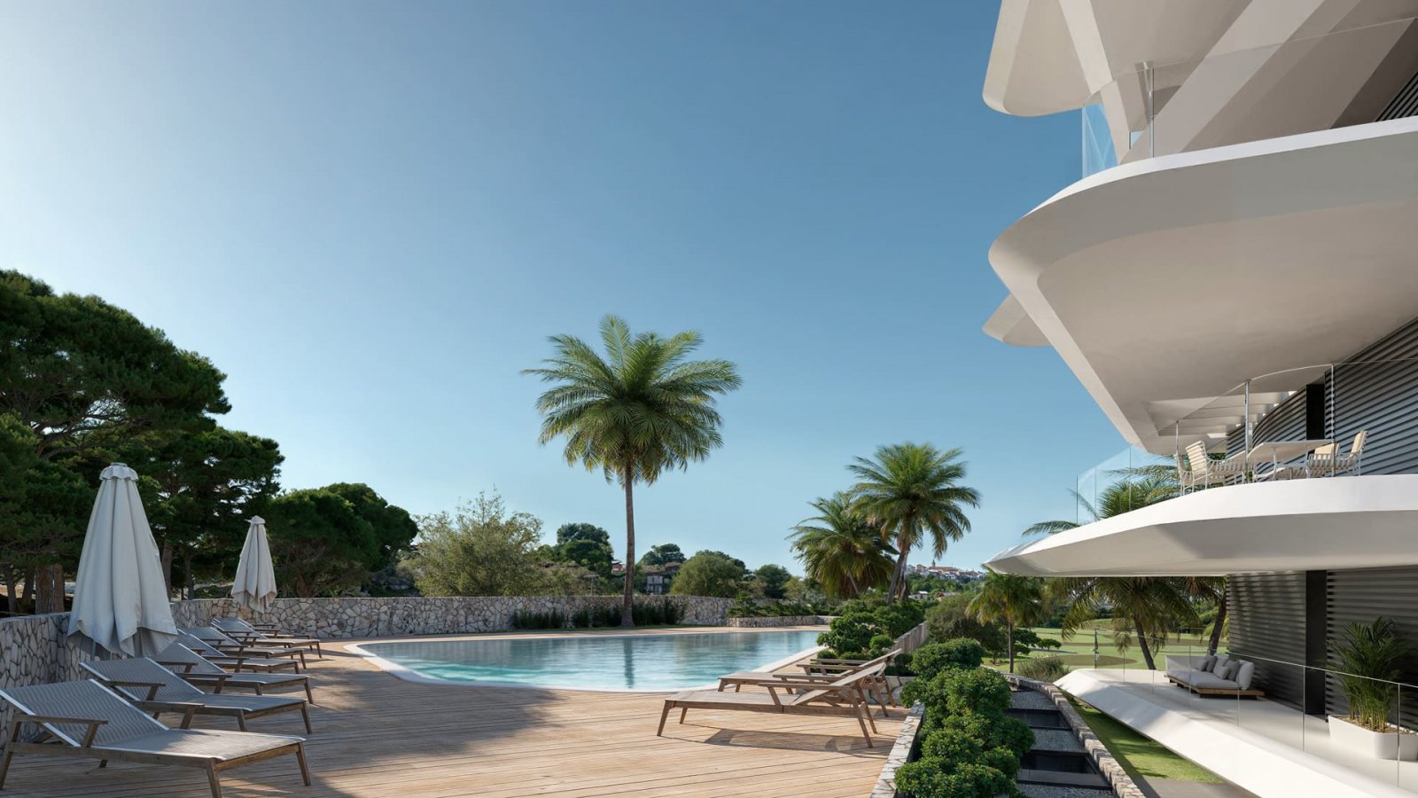 Nowoczesne apartamenty z widokiem na morze, 2 km od plaży, Estepona