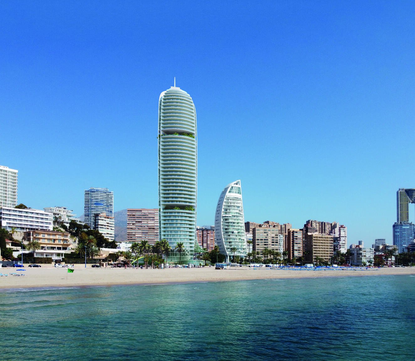 Ekskluzywne apartamenty → 100 m od morza, basenu i kortów tenisowych → Benidorm