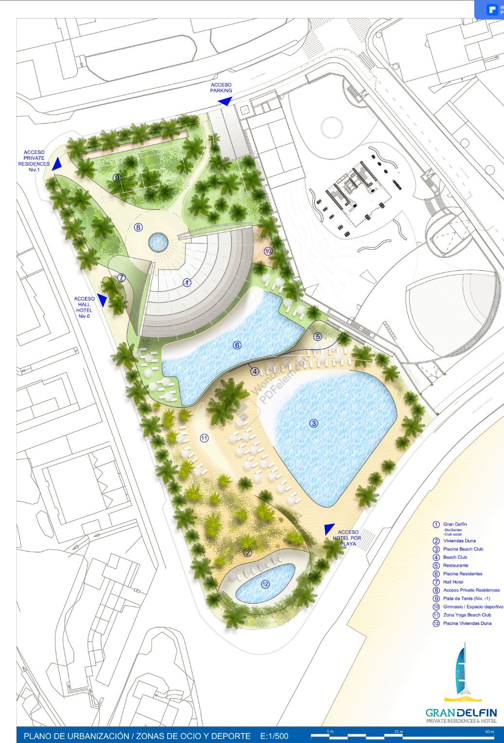 Ekskluzywne apartamenty → 100 m od morza, basenu i kortów tenisowych → Benidorm
