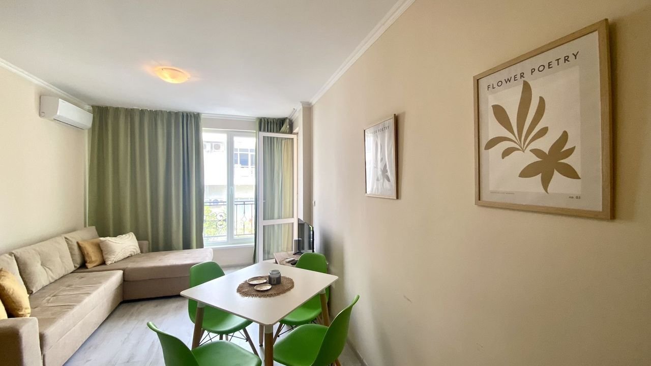 Dwupokojowe mieszkanie w kompleksie Villa Sardinia, Sveti Vlas, Bułgaria