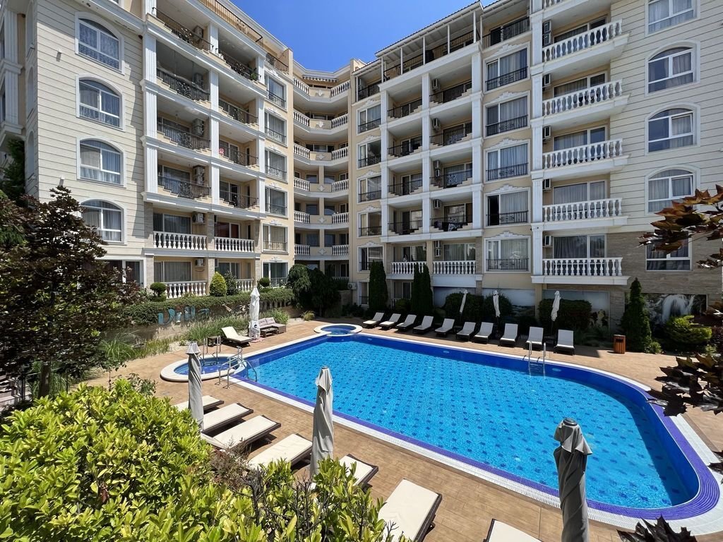 Dwupokojowe mieszkanie w kompleksie Villa Sardinia, Sveti Vlas, Bułgaria