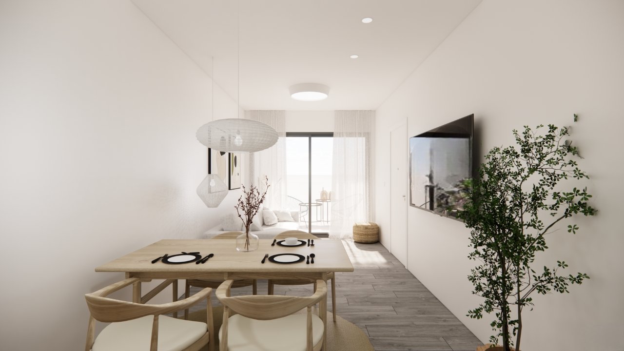 Ekskluzywne apartamenty i parter nad morzem, 170 m od plaży, Torre de la Horadada