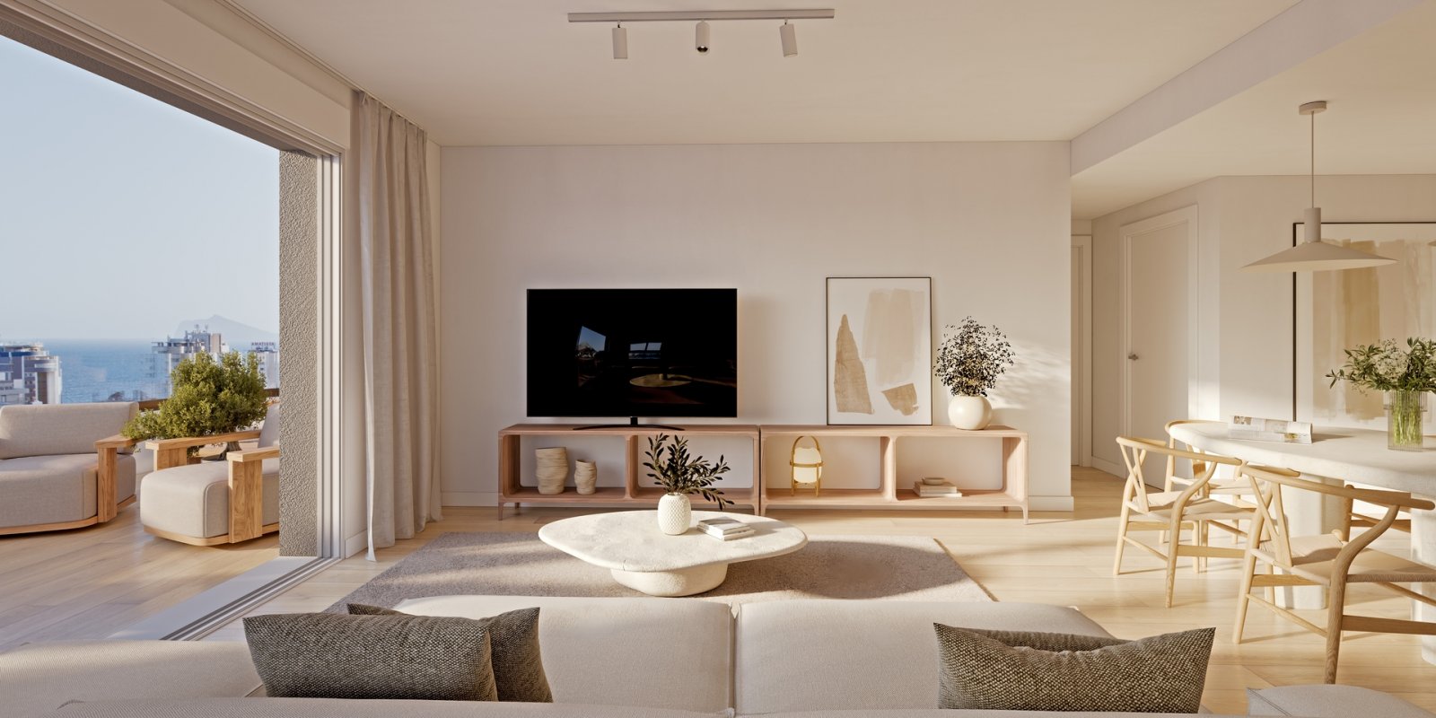 Luxusapartments, 450 m vom Strand entfernt mit Meerblick, Calpe