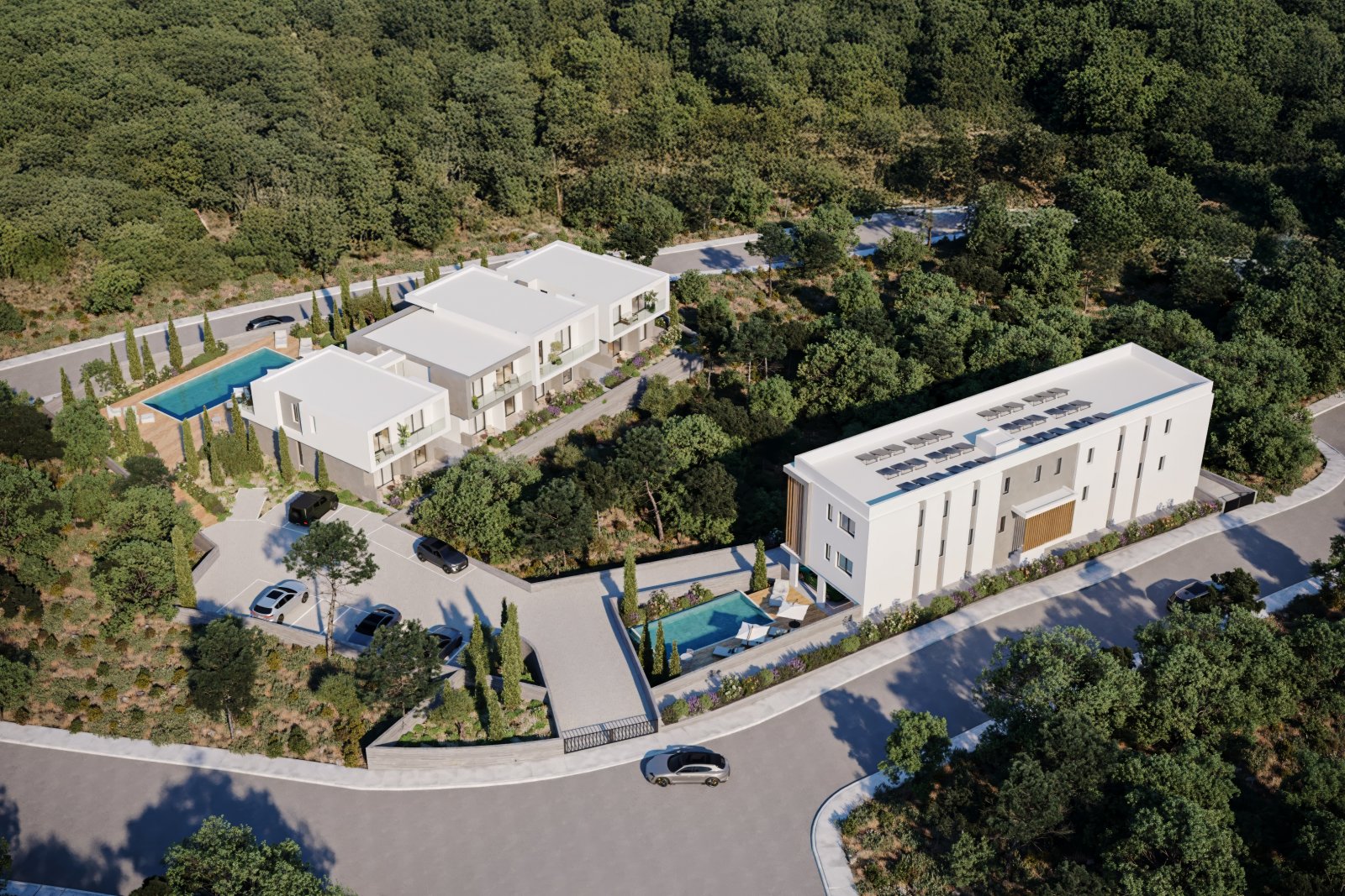Chloraka: Cirvis Residences | Apartamenty z 2 sypialniami w pobliżu Grobowców Królewskich w Pafos 