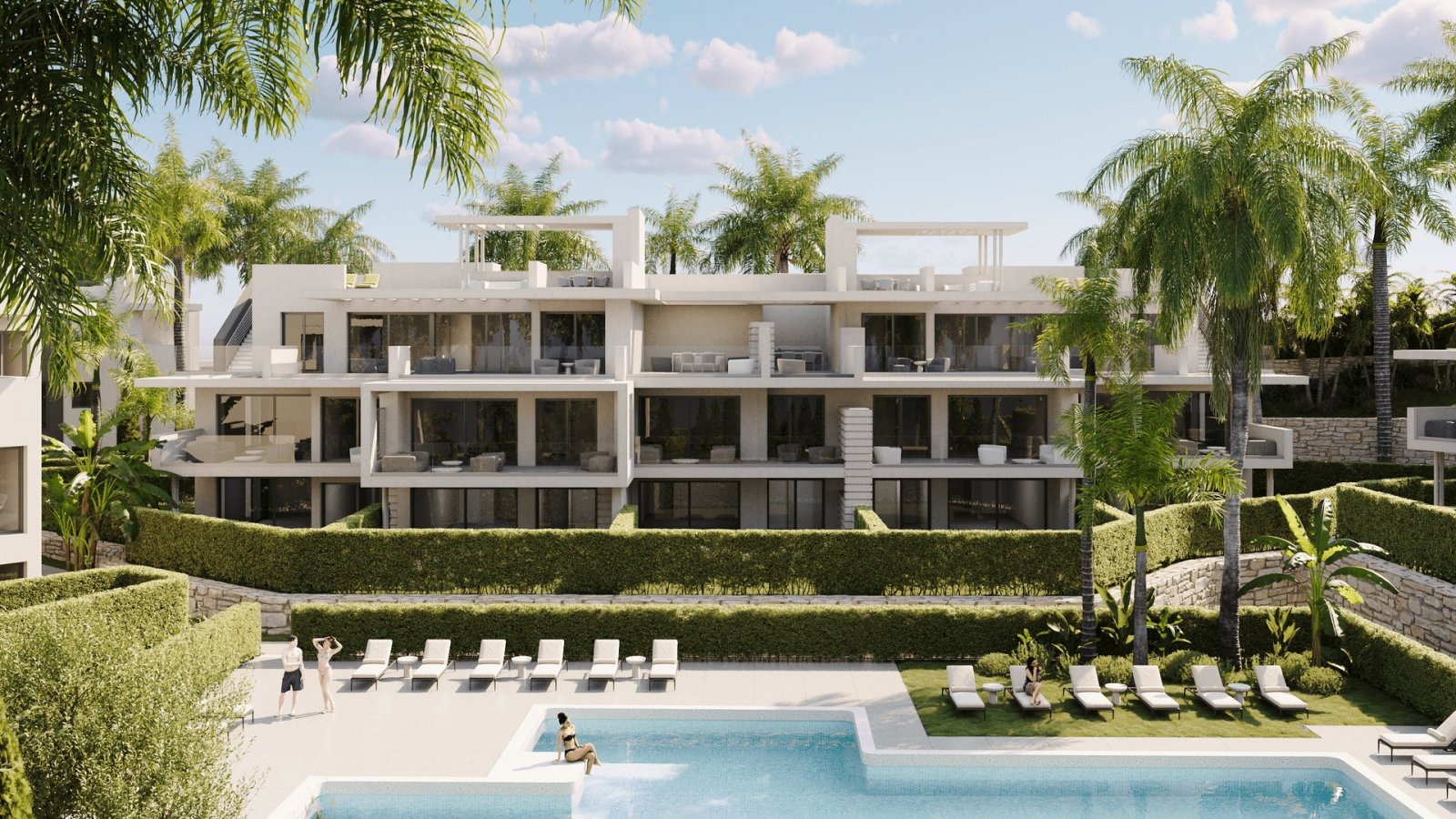 Komfortowe apartamenty 1 km od morza, Estepona