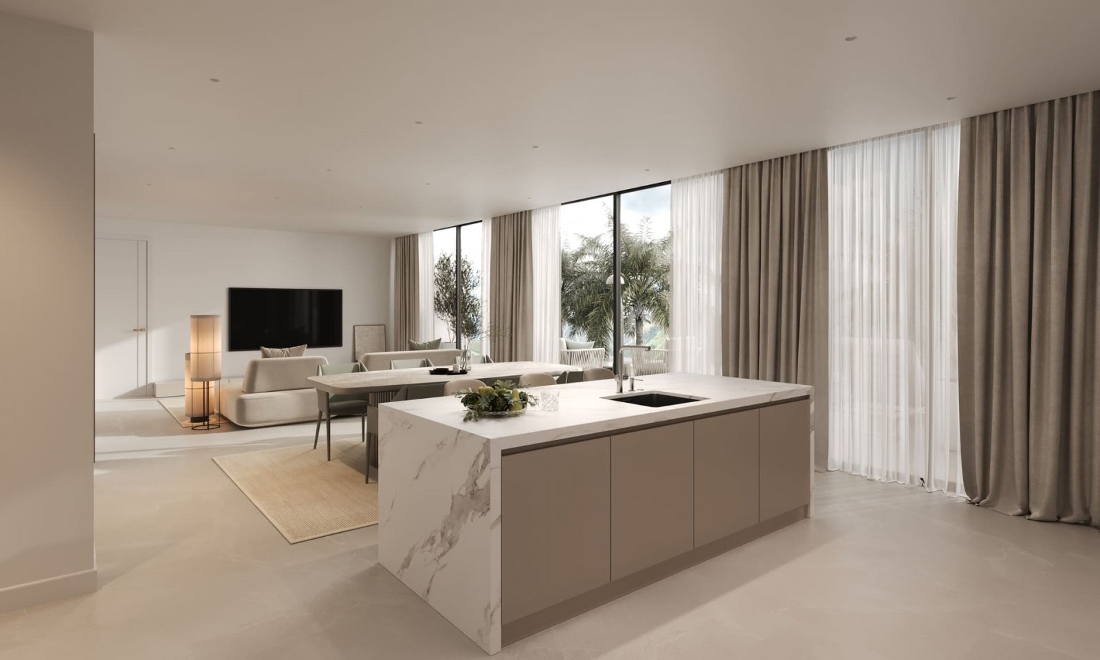Komfortowe apartamenty 1 km od morza, Estepona