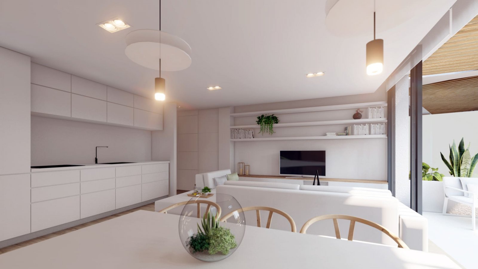 Nowoczesne apartamenty z tarasem i basenem, 3 km od morza, Cartagena