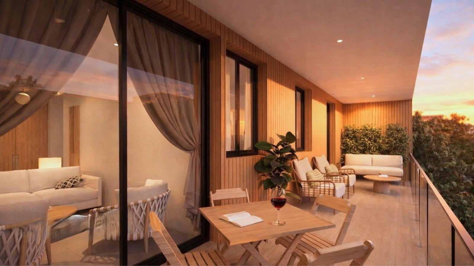 Nowoczesne apartamenty 2 km od morza z tarasem i basenem, Jávea