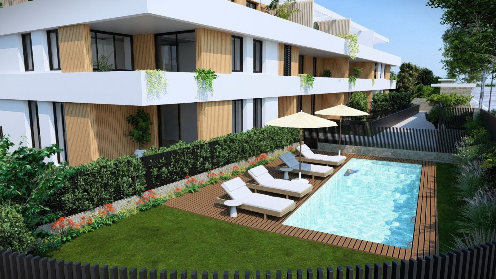 Nowoczesne apartamenty 2 km od morza z tarasem i basenem, Jávea