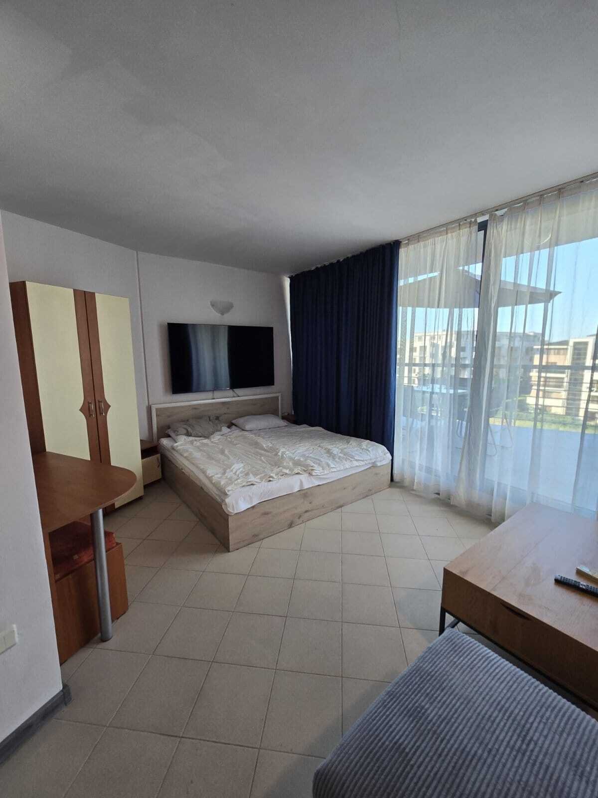 Duże studio w kompleksie Blue Pearl przy plaży Sonnenstrand w Bułgarii