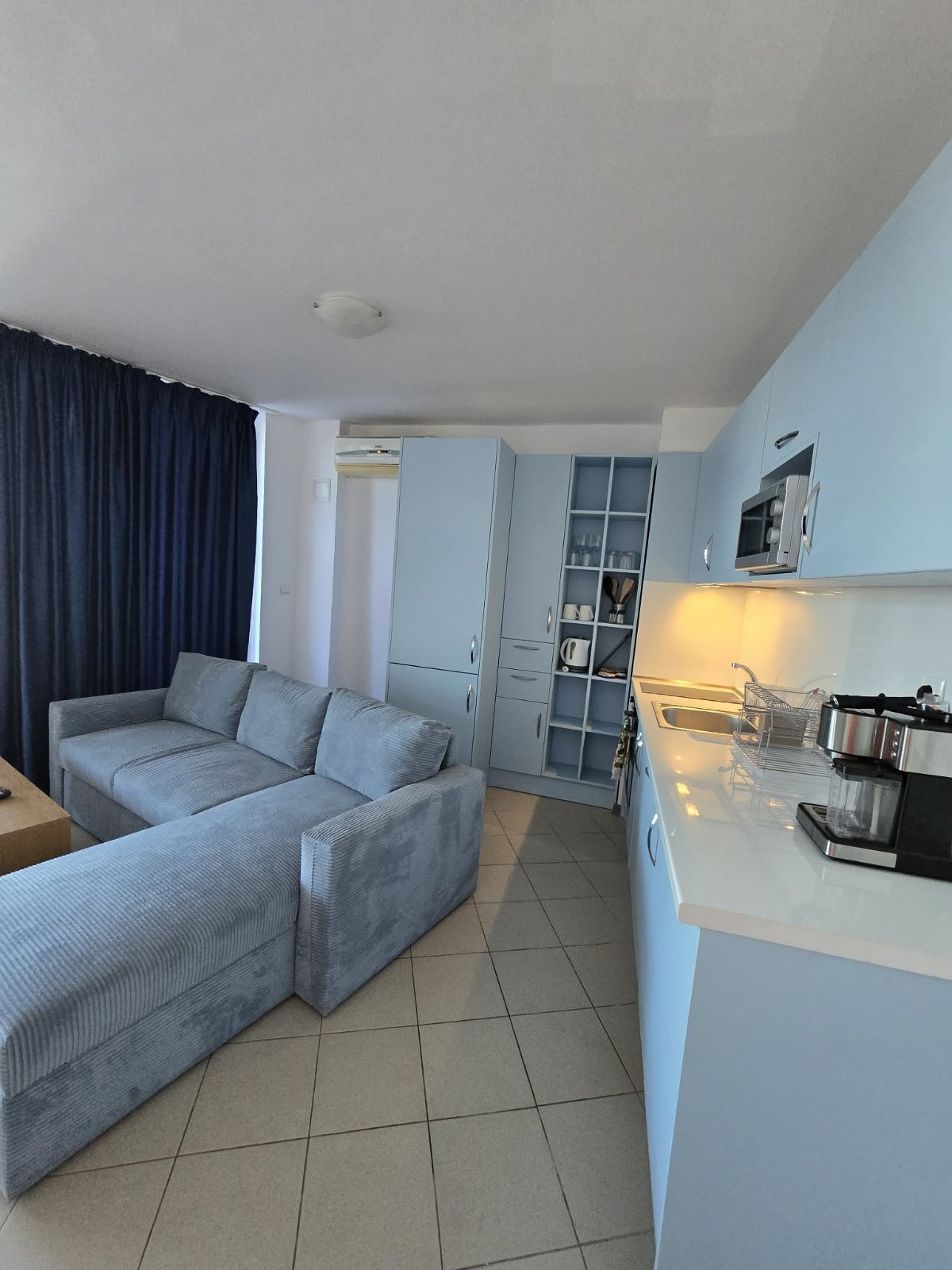 Duże studio w kompleksie Blue Pearl przy plaży Sonnenstrand w Bułgarii