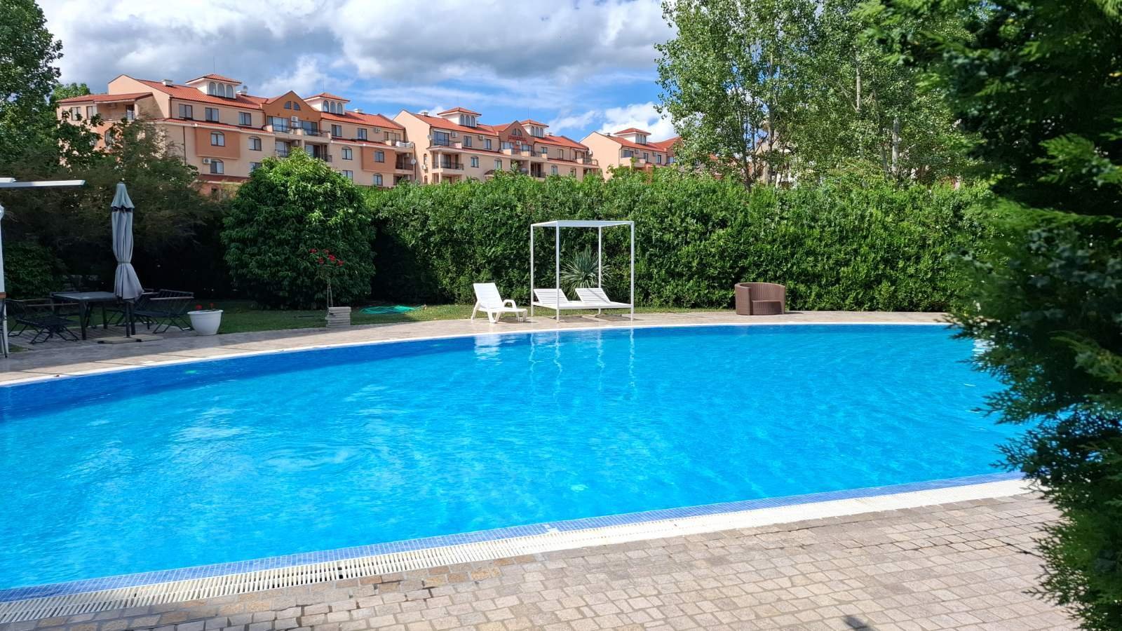Duże studio w kompleksie Blue Pearl przy plaży Sonnenstrand w Bułgarii