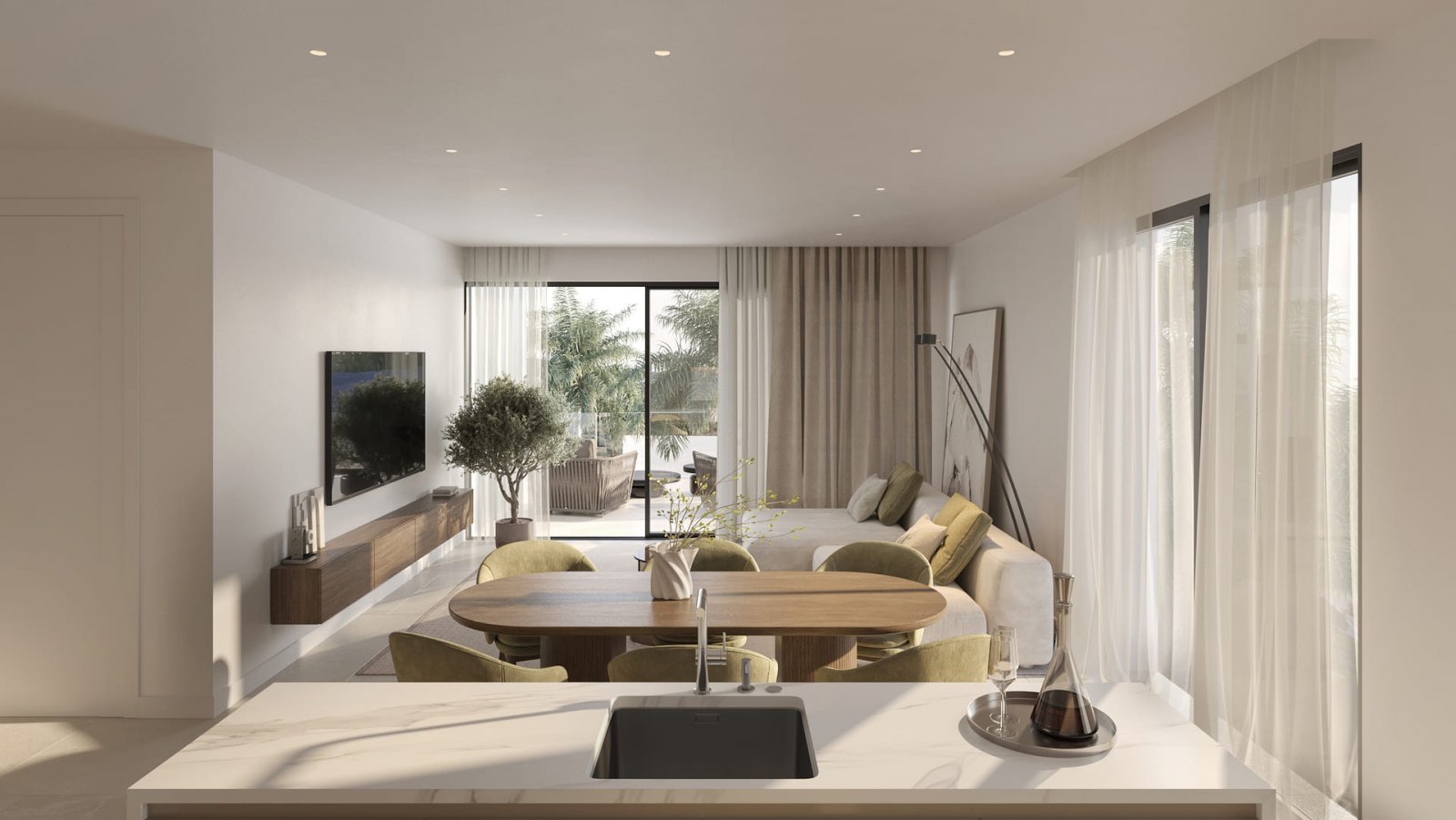 Nowoczesne apartamenty nad morzem, basen, Estepona