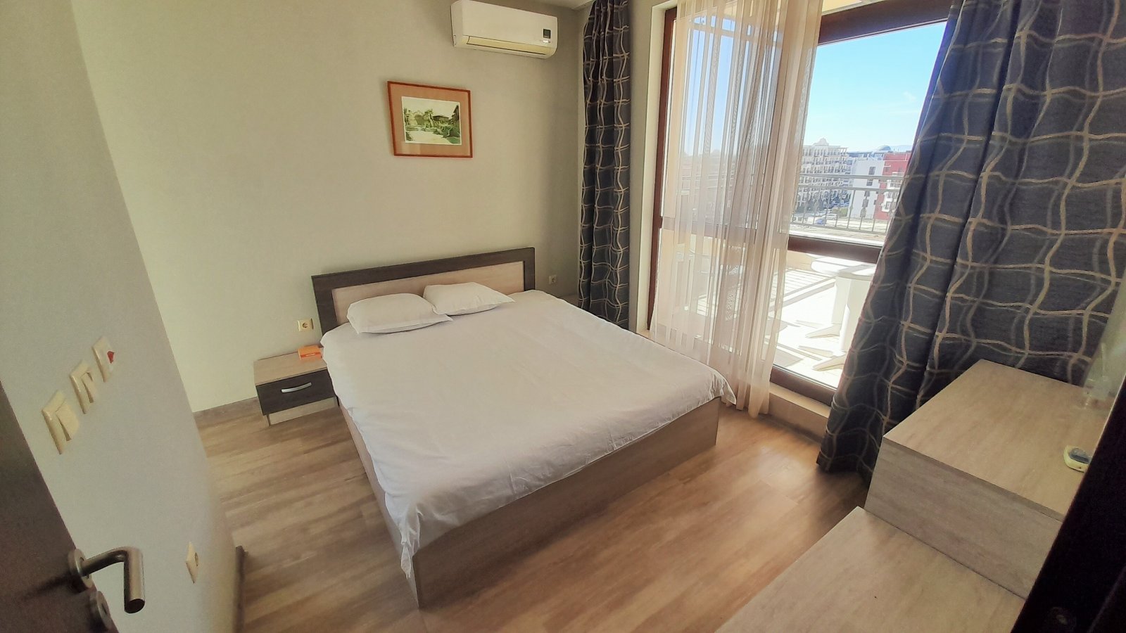 Mieszkanie z 1 sypialnią i dwoma tarasami z widokiem na morze, Sorrento Sole Mare, Sweti Wlas, Bułgaria
