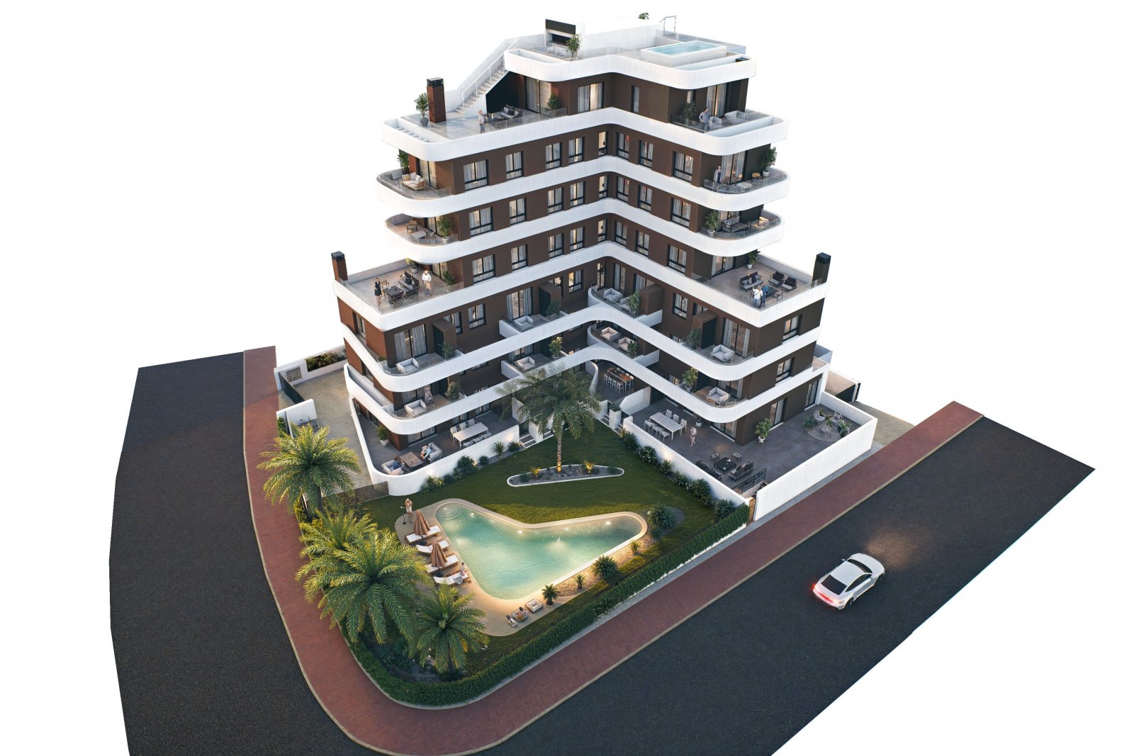 Nowoczesne apartamenty z widokiem na morze, 1 km od plaży, Guardamar del Segura