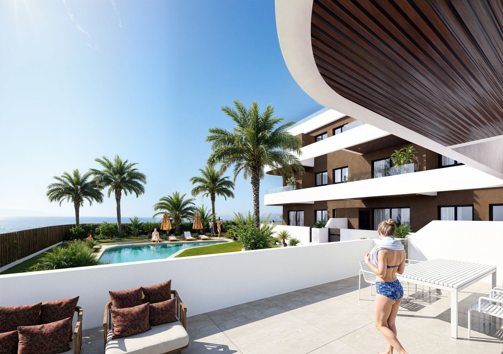Nowoczesne apartamenty z widokiem na morze, 1 km od plaży, Guardamar del Segura
