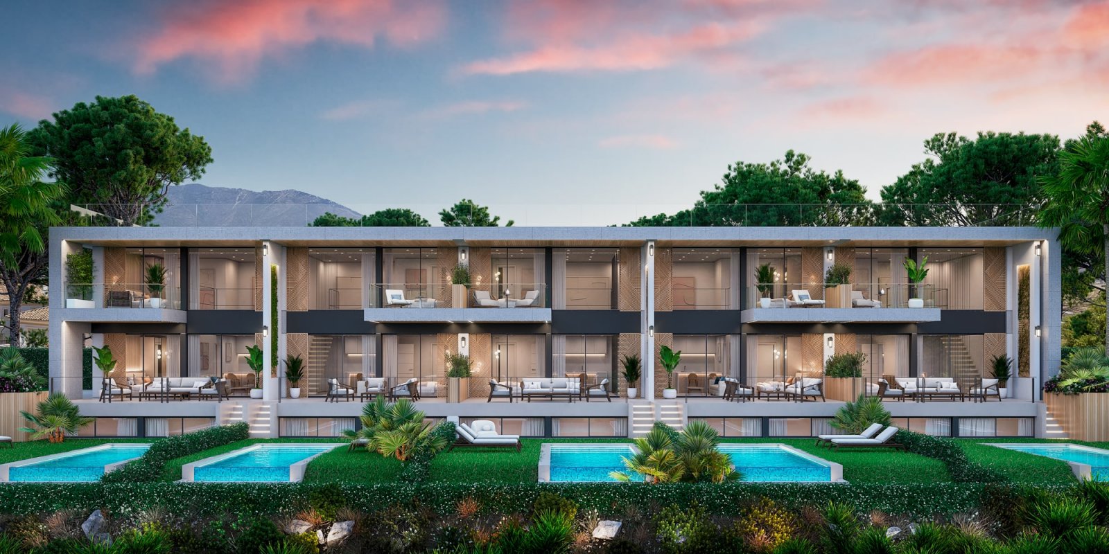 Ekskluzywne domy szeregowe z widokiem na morze, Marbella