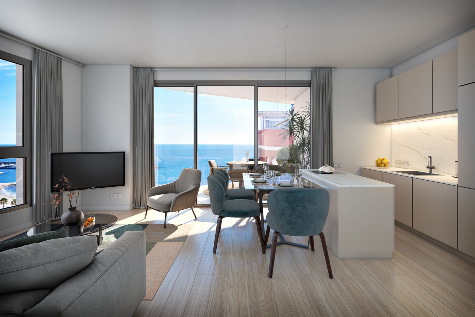 Exklusive Ferienwohnung am Meer, mit Garten und Pool, La Vila Joiosa