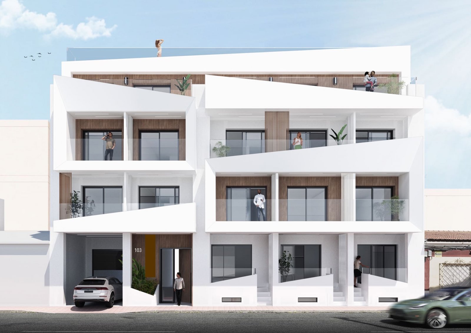 Luxusapartments am Meer, Terrasse, Torrevieja
