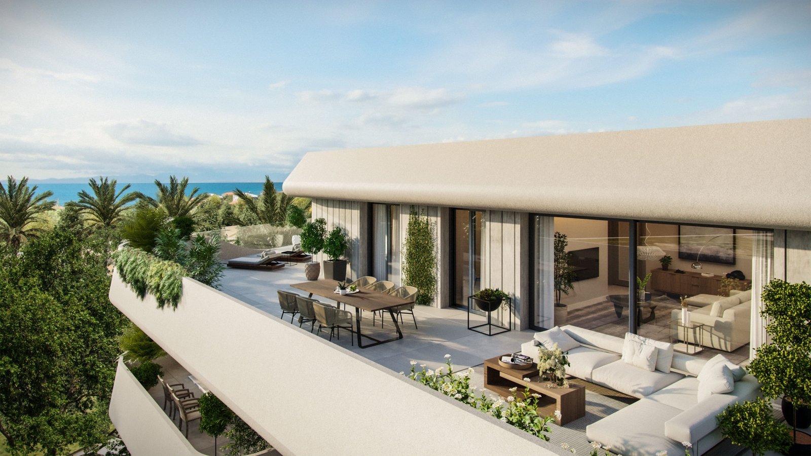 Exklusives Apartment mit Meerblick, in Strandnähe, Marbella