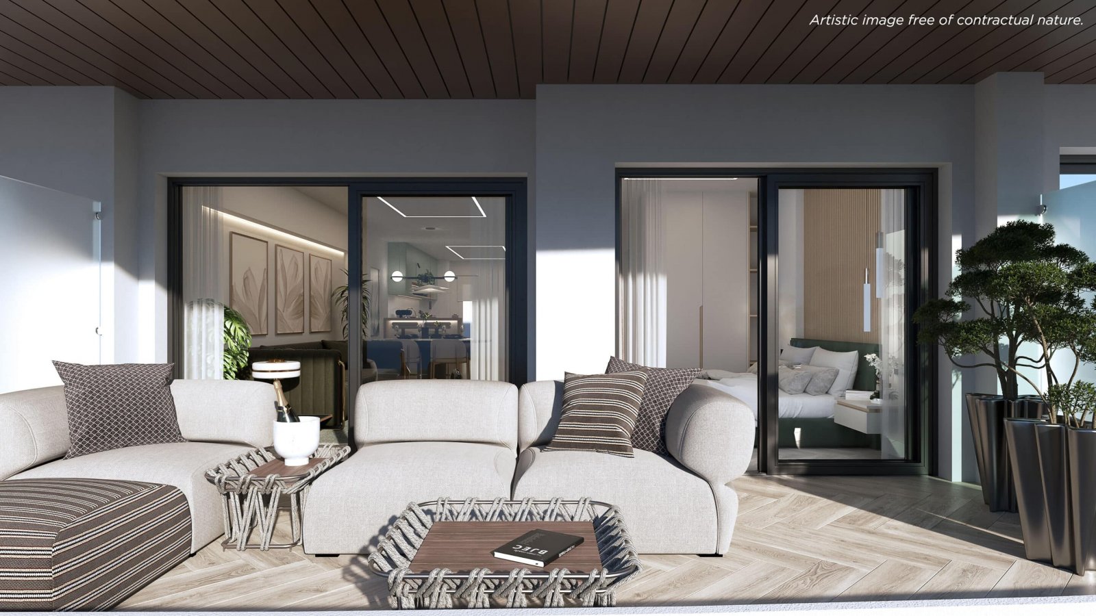 Elegantes Apartment mit Meerblick, La Manga
