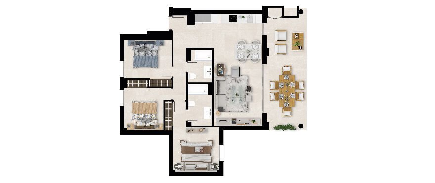 Luxusapartment direkt neben dem Golfplatz, im Herzen der Costa del Sol