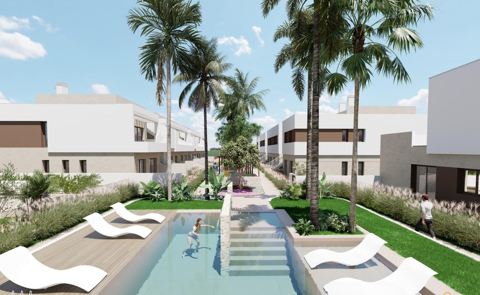 Modernes Haus mit Terrasse am Strand – Los Alcázares