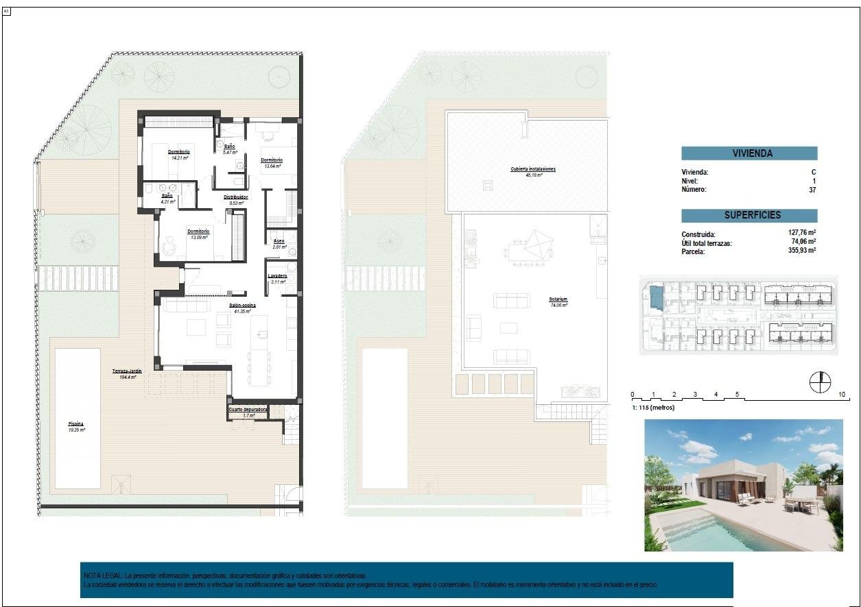 Luxusvilla mit großzügiger Terrasse und privatem Grundstück – Los Alcázares