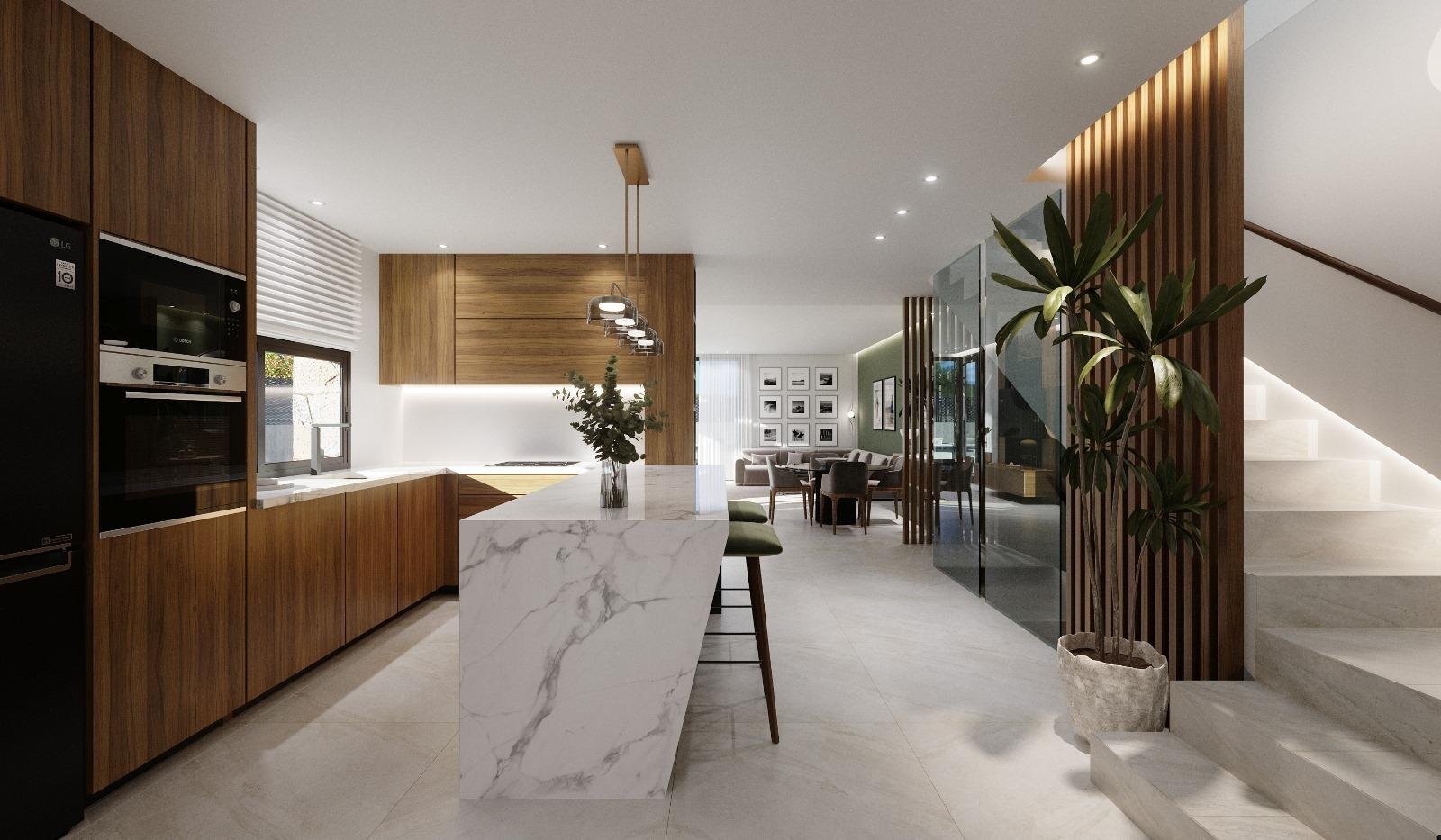Luxusvilla mit privatem Pool in einer bewachten Anlage – Los Alcázares