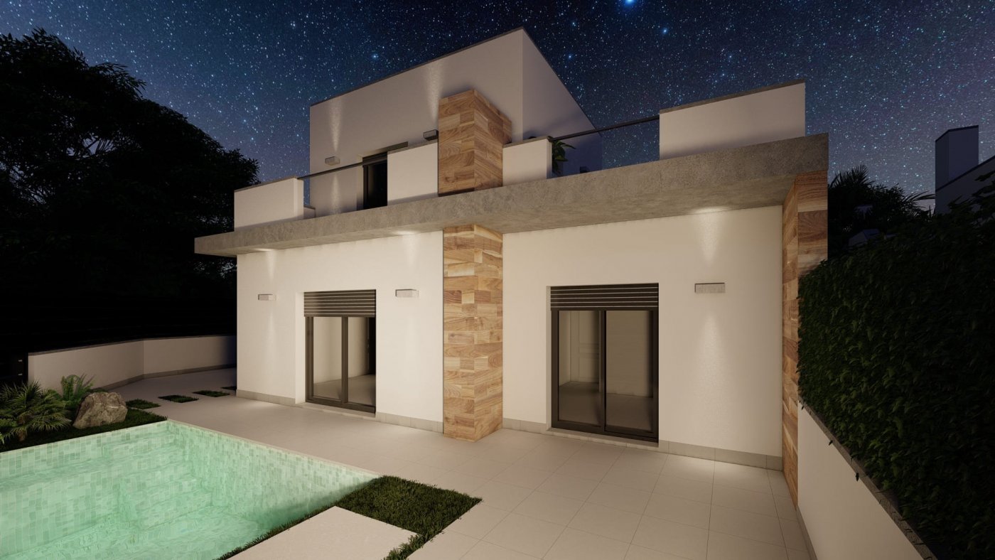 Moderne Doppelhaushälfte → Swimmingpool, Solarium und Golfplatz in der Nähe → Roldán, Torre Pacheco
