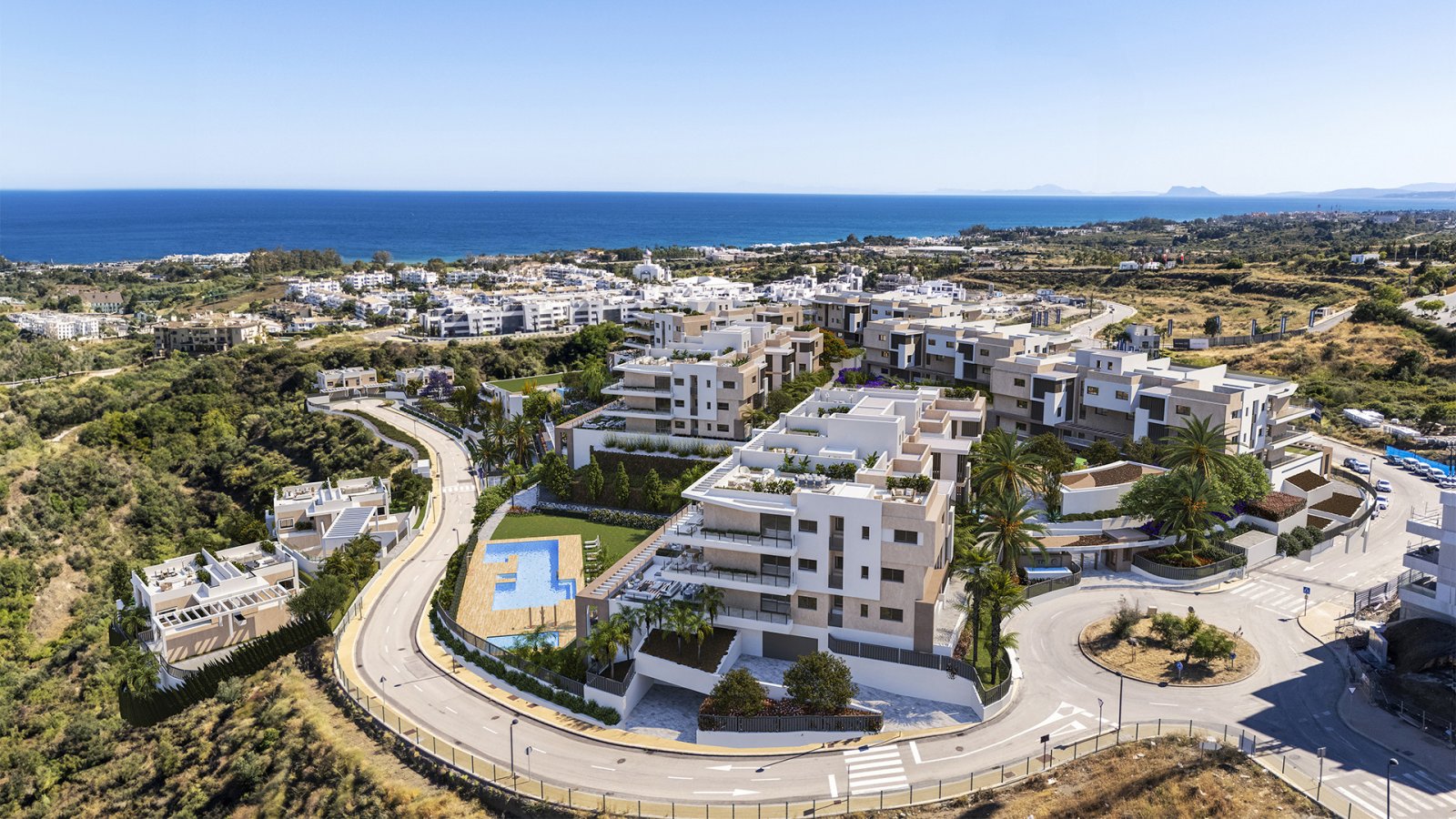 Stilvolles Apartment, sonniger Ferienort mit Meerblick, Estepona, Costa del Sol