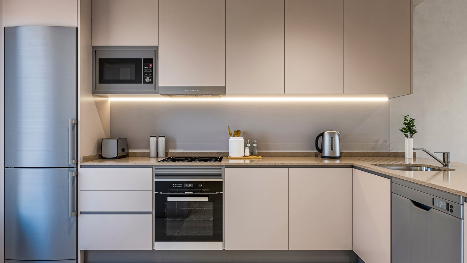 Nowoczesny apartament nad Jeziorem Różowym, kilka minut od morza i blisko prestiżowych pól golfowych.