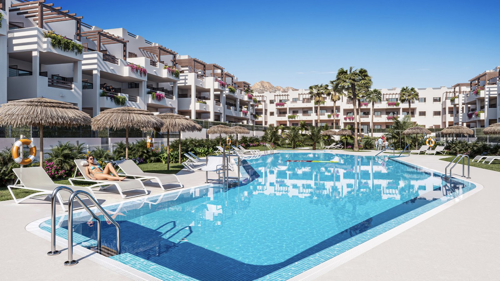 Luksusowy apartament z prywatnym tarasem przy plaży, Mar de Pulpí, Almería, Hiszpania